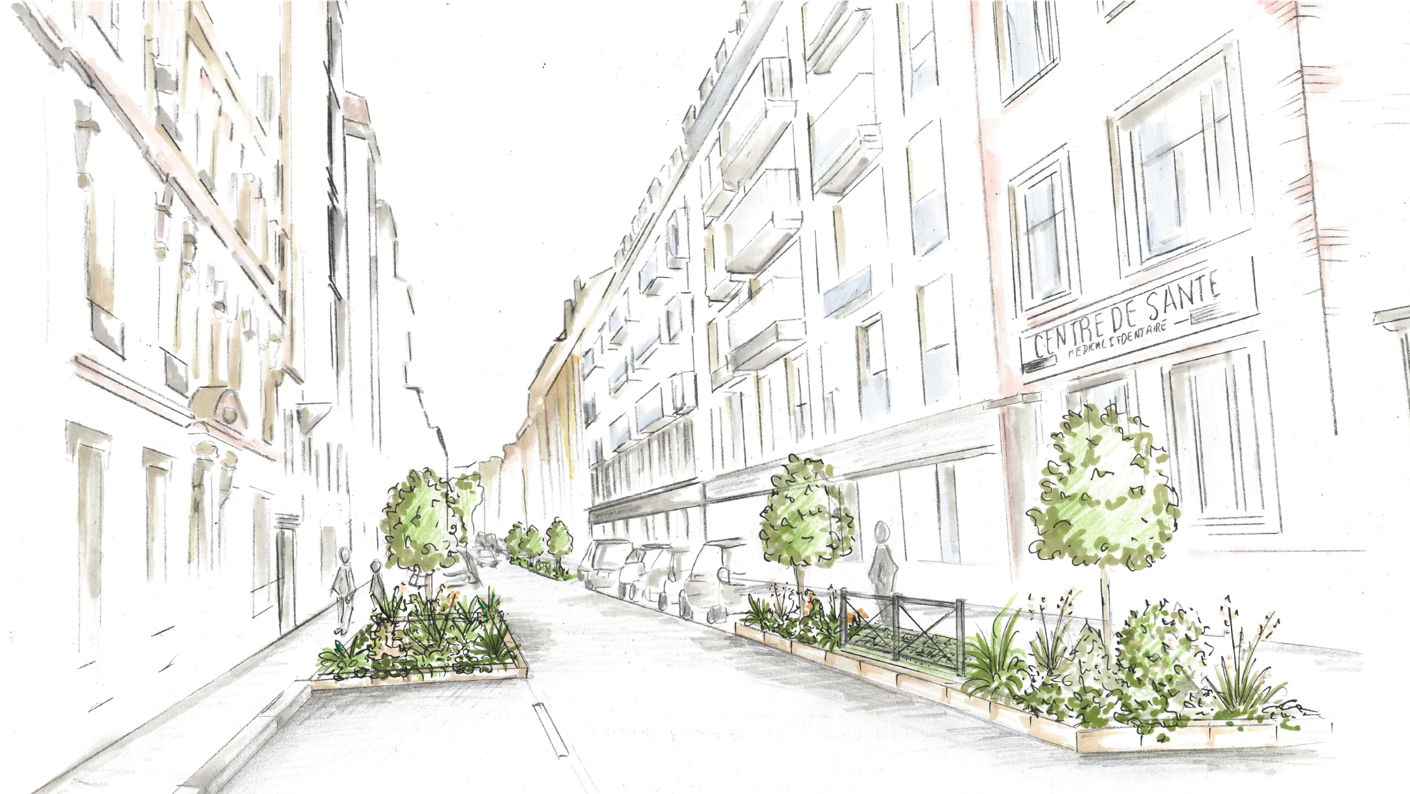 Projet 2024 : rue Castérès végétalisée et apaisée