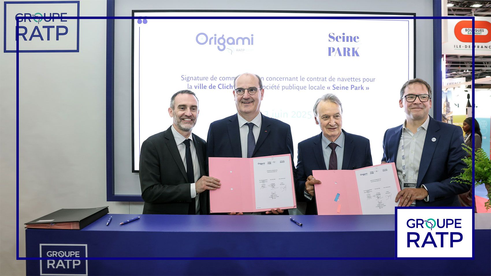 Signature d’une convention avec ORIGAMI (Groupe RATP) pour la mise en place de nouvelles navettes électriques à Clichy